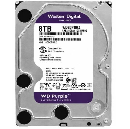 هارد دیسک بنفش 8 ترابایت WD Purple گرید A شرکتی